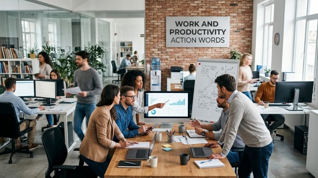 Work and Productivity Action Words