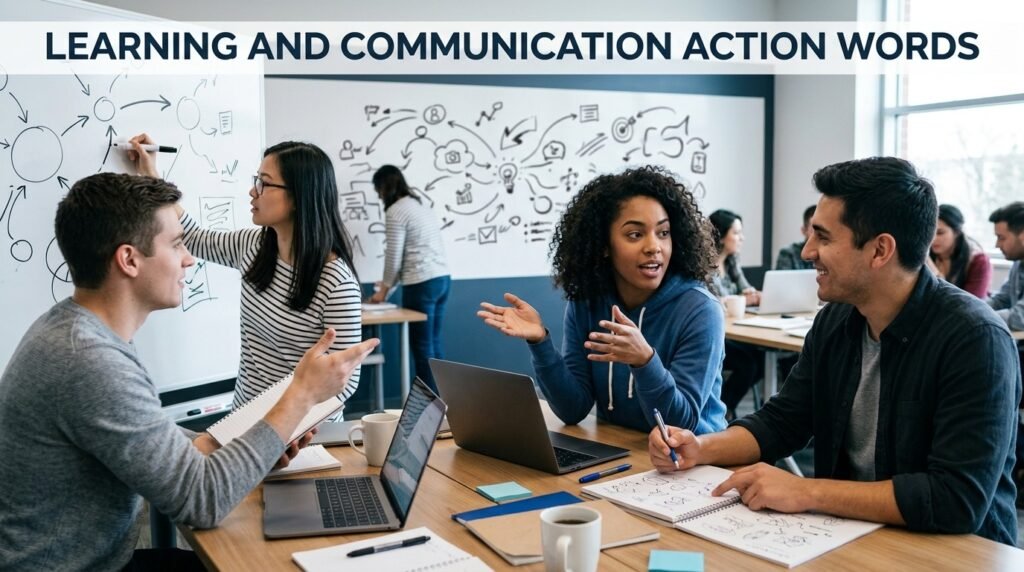Learning and Communication Action Words