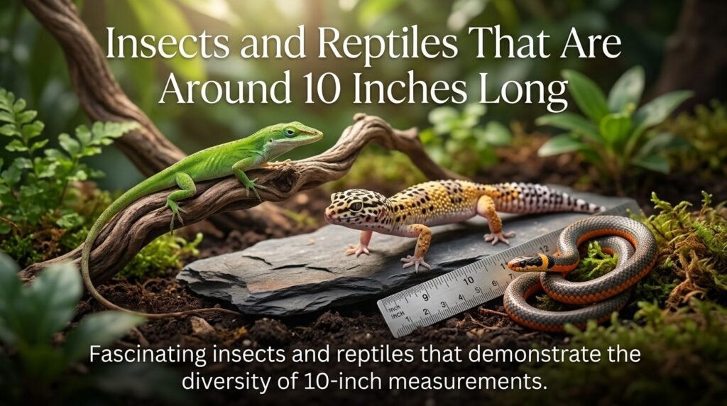 Insects and Reptiles That Are Around 10 Inches Long