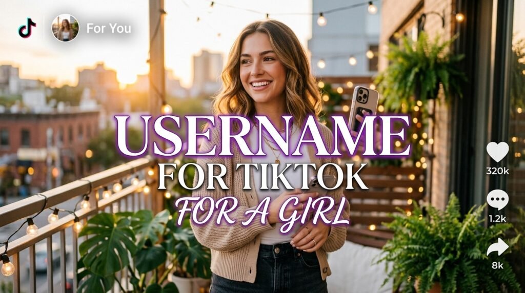13. Username for TikTok for a girl