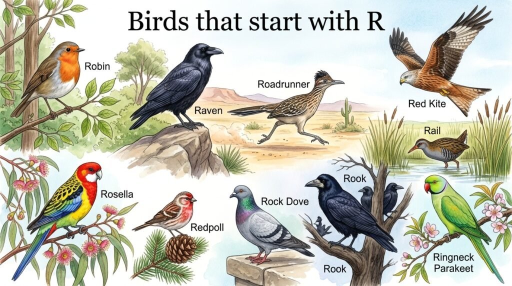 Birds that start with R