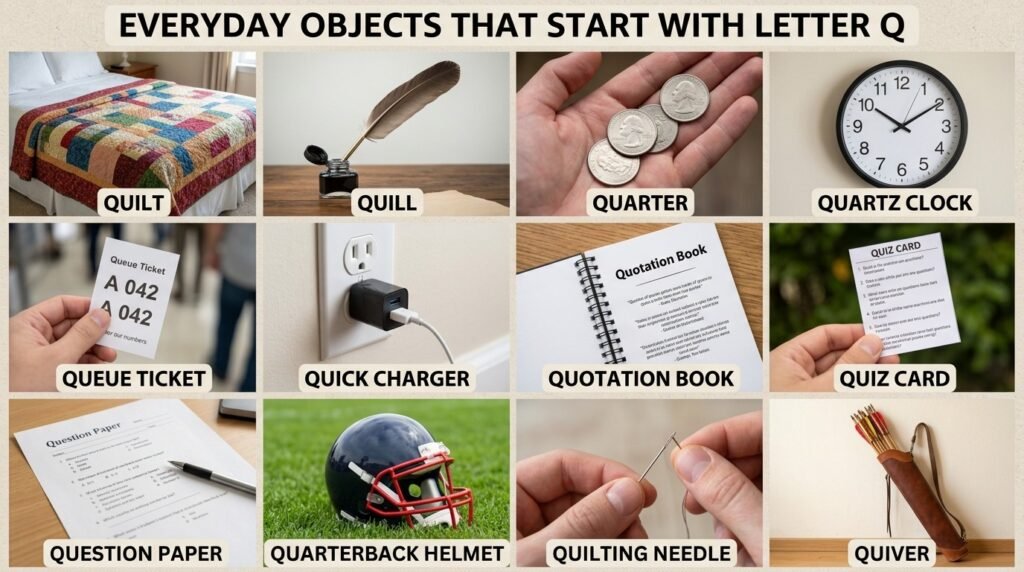 Everyday Objects That Start With Letter Q