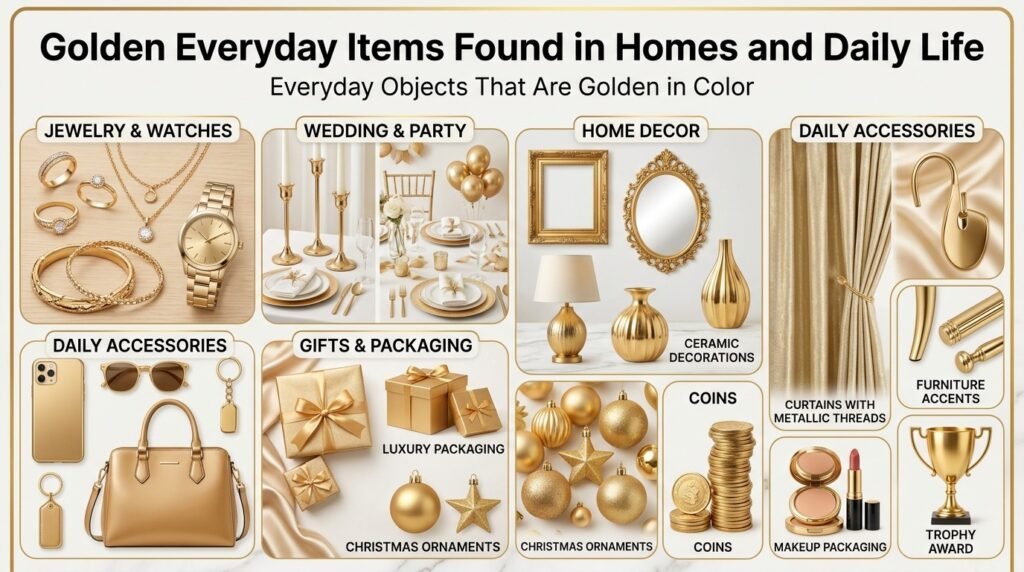 Everyday Objects That Are Golden in Color