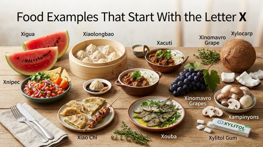Food Examples That Start With the Letter X