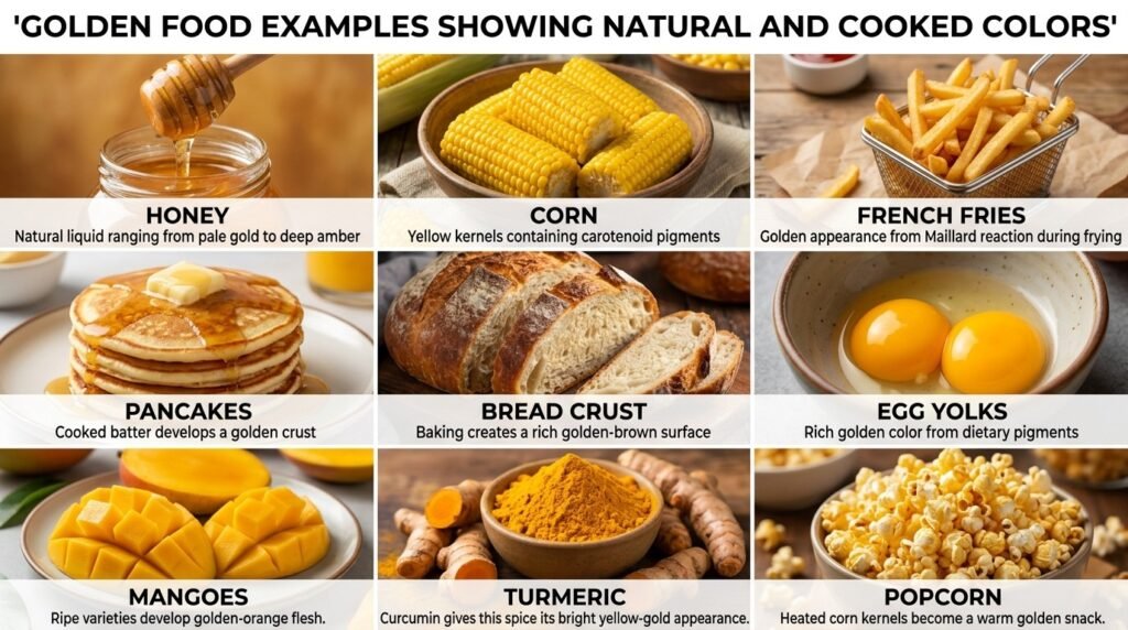 Food Examples With Golden Color