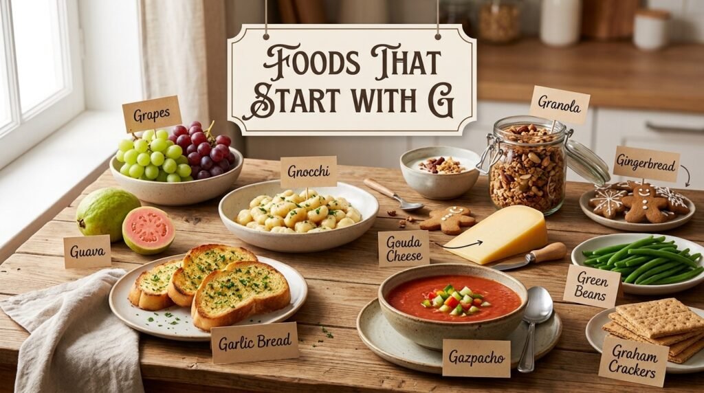 Foods That Start With G