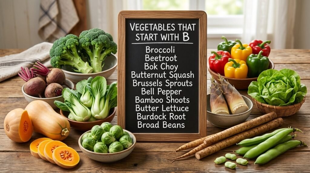 Vegetables That Start With B