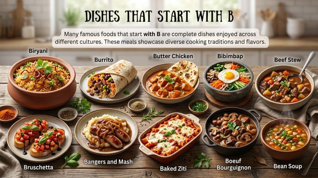 Dishes That Start With B