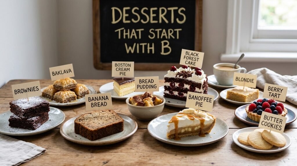 Desserts That Start With B