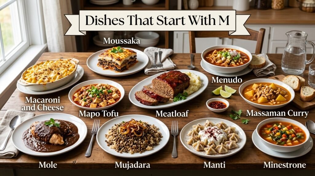Dishes That Start With M