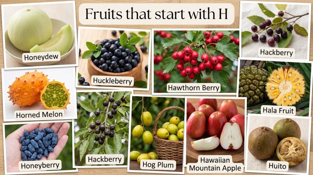 Fruits That Start With H