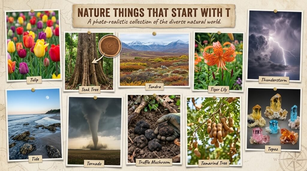 Nature Things That Start With T