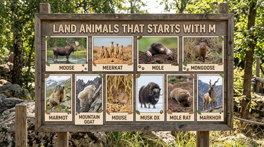Land Animals That Starts With M