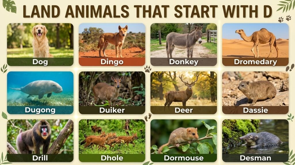 Land Animals That Start With D
