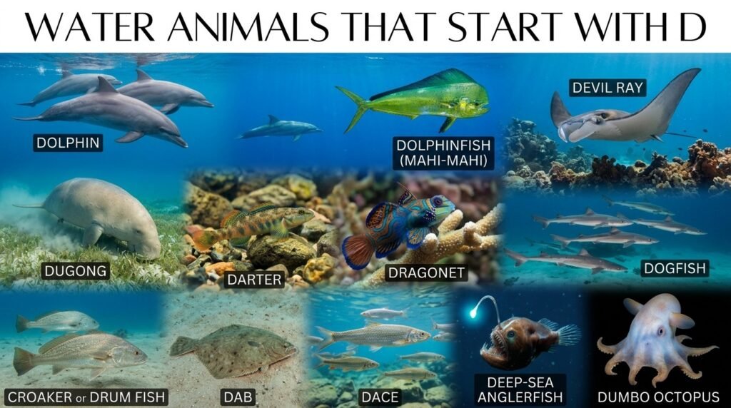 Water Animals That Start With D