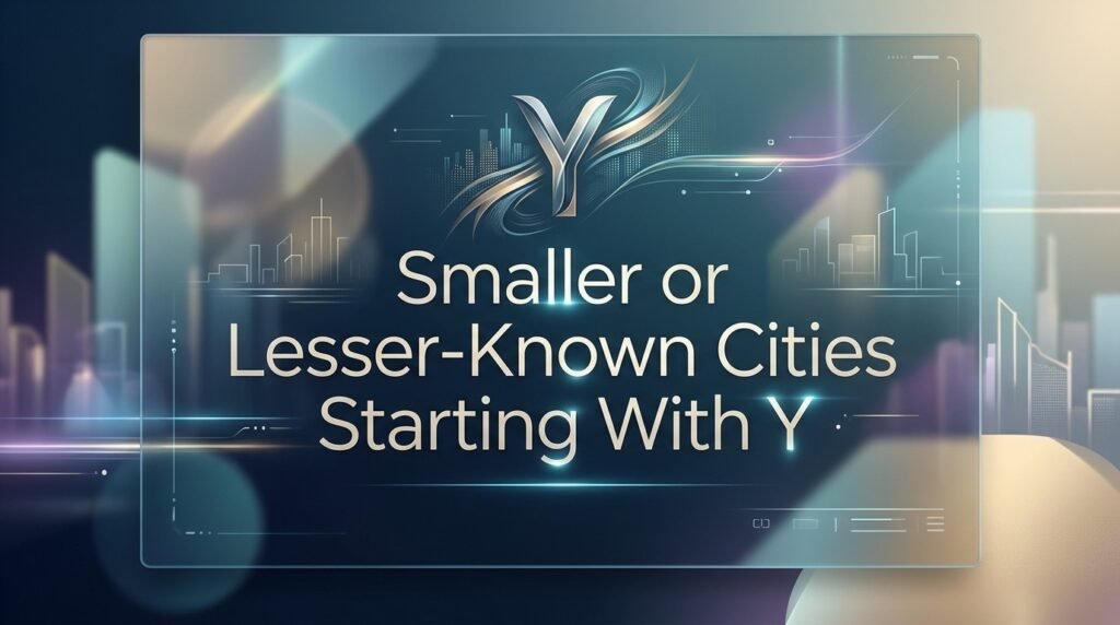 Smaller or Lesser-Known Cities Starting With Y