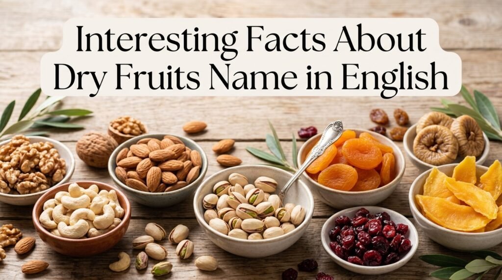 Interesting Facts About Dry Fruits Name in English