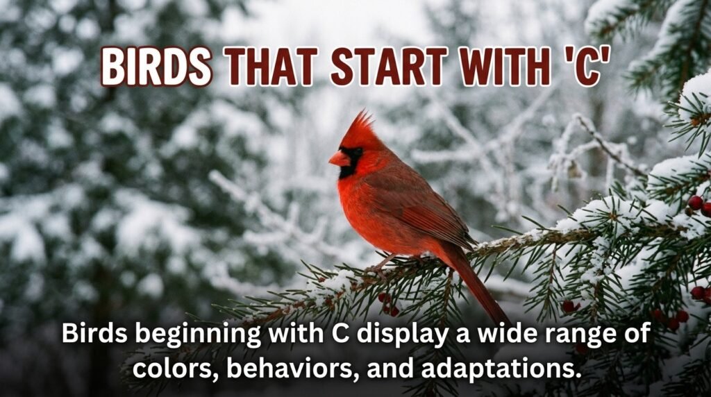 Bird Names That Start With C