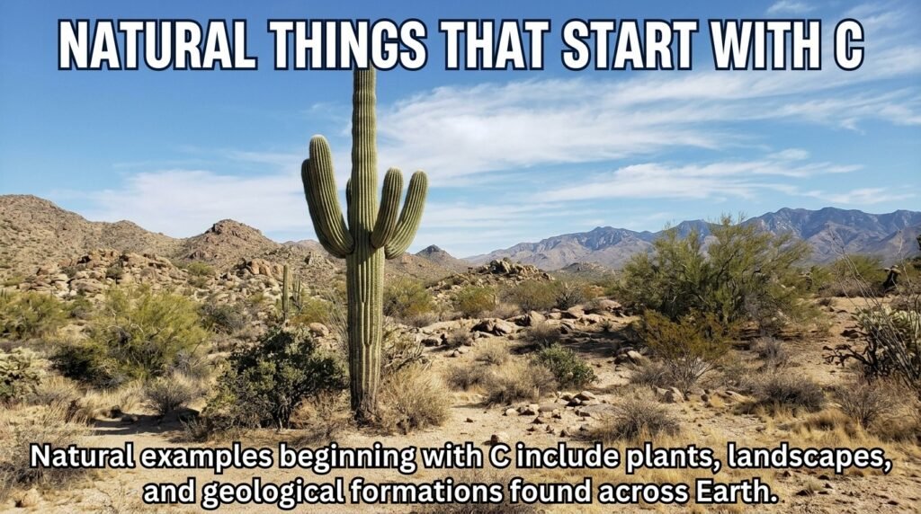 Natural Things That Start With C
