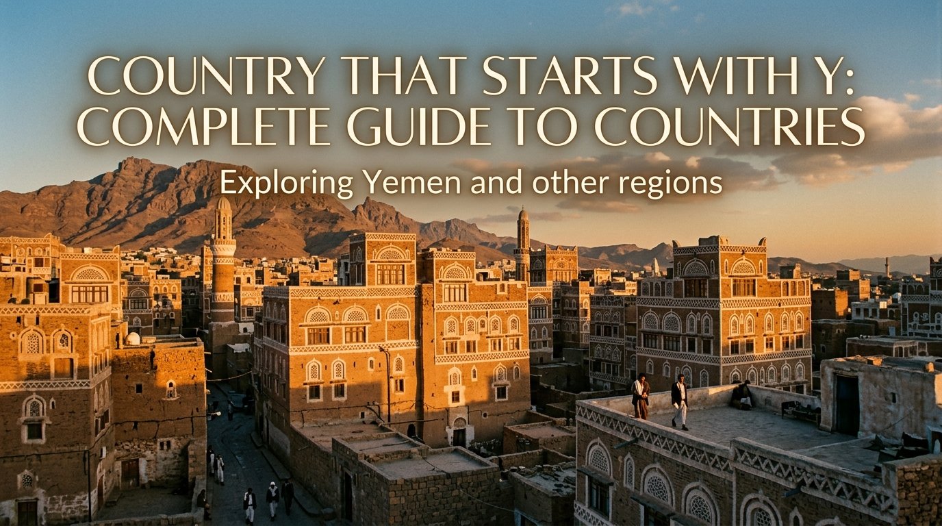 Country That Starts With Y: Complete Guide to Countries