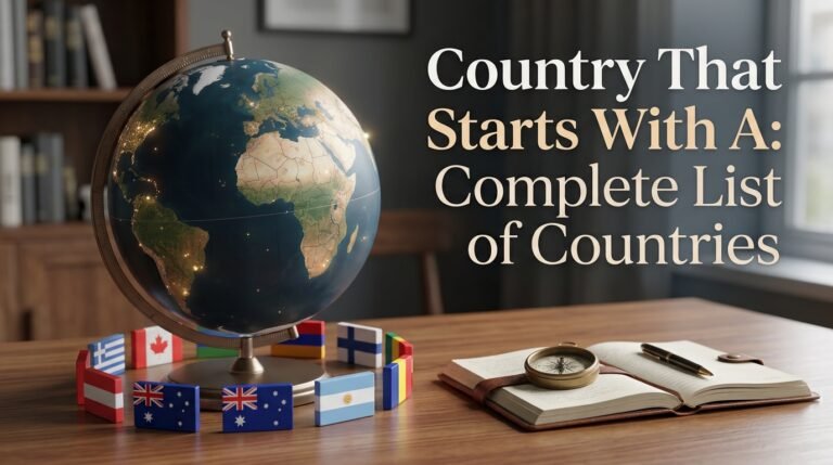 Country That Starts With A: Complete List of Countries