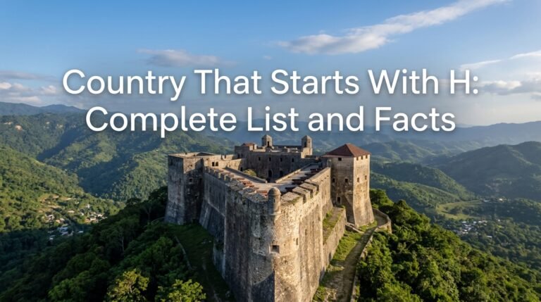 Country That Starts With H: Complete List and Facts