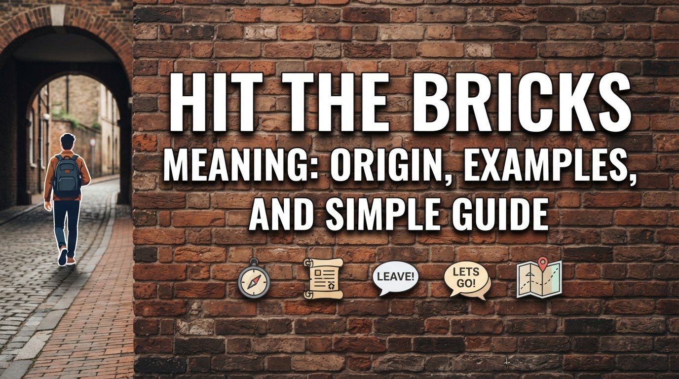 Hit the Bricks Meaning: Origin, Examples, and Simple Guide