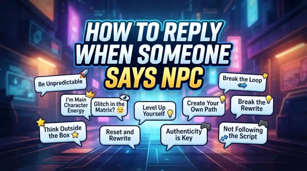 How to Reply When Someone Says NPC