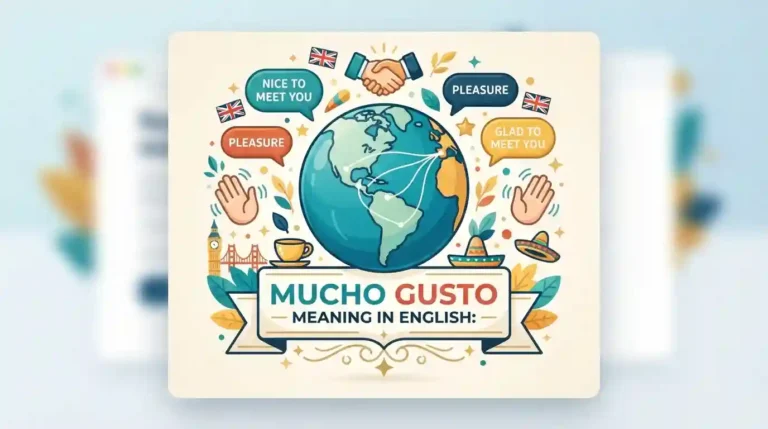 Mucho Gusto Meaning in English: Simple Definition With Examples