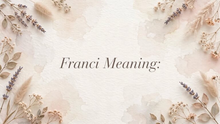 Franci Meaning: Everything You Need to Know