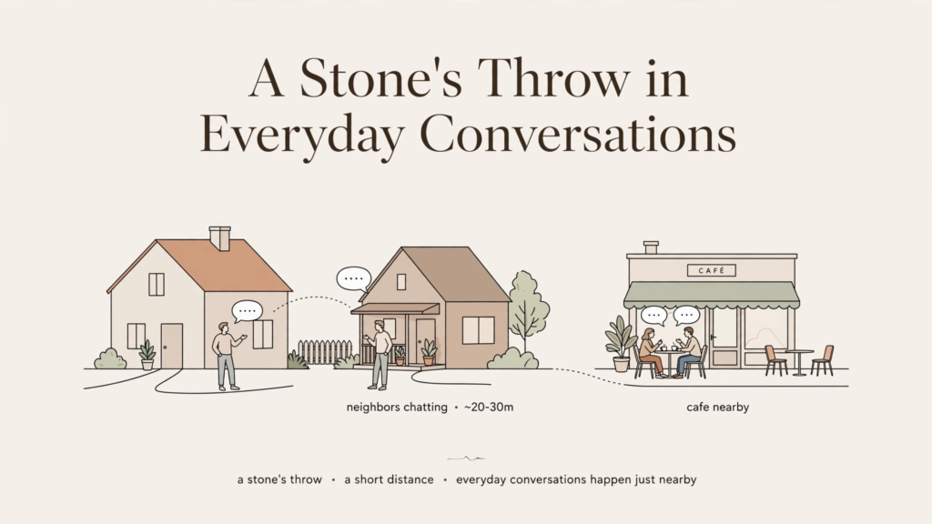 A Stone’s Throw in Everyday Conversations