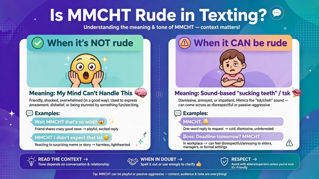Is MMCHT Rude in Texting?