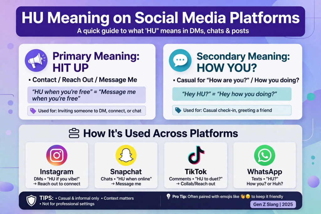 HU Meaning on Social Media Platforms