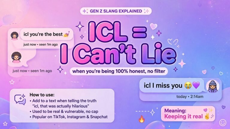 ICL Meaning in Texting? Simple Meaning and Examples