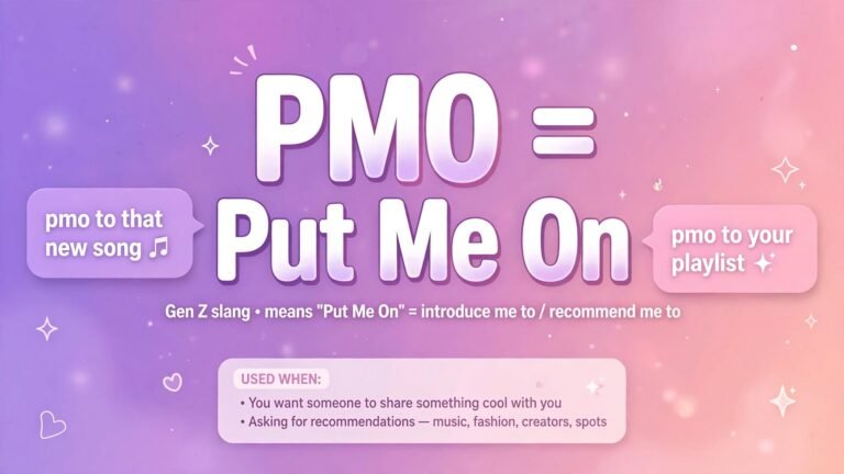 PMO Meaning in Text Messages and Social Media: Complete Explanation