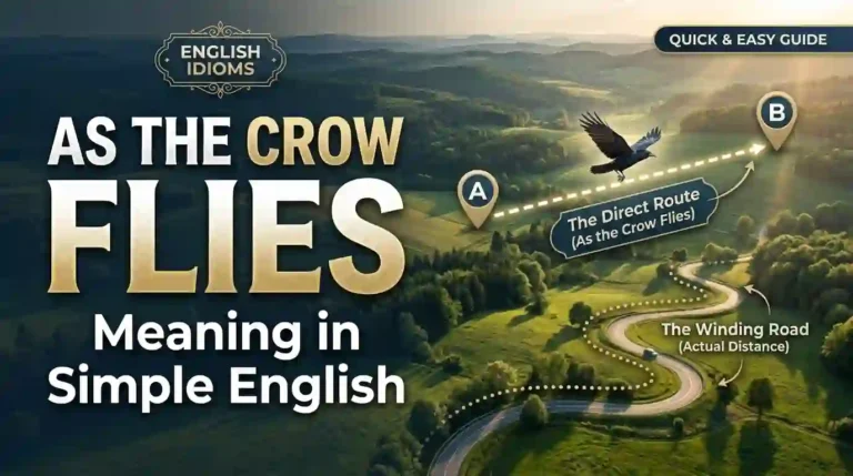 As the Crow Flies Meaning in Simple English