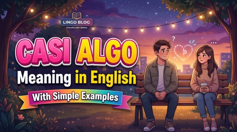 Casi Algo Meaning in English With Simple Examples