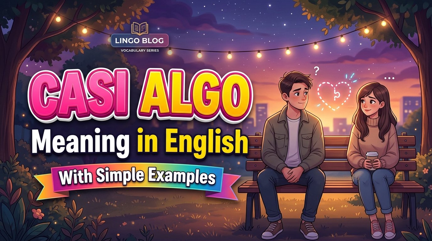 Casi Algo Meaning in English With Simple Examples