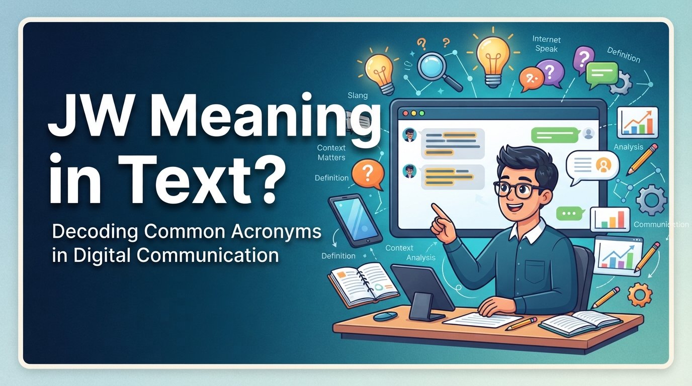 JW Meaning in Text? Simple Meaning With Examples