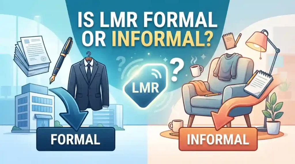 Is LMR Formal or Informal?