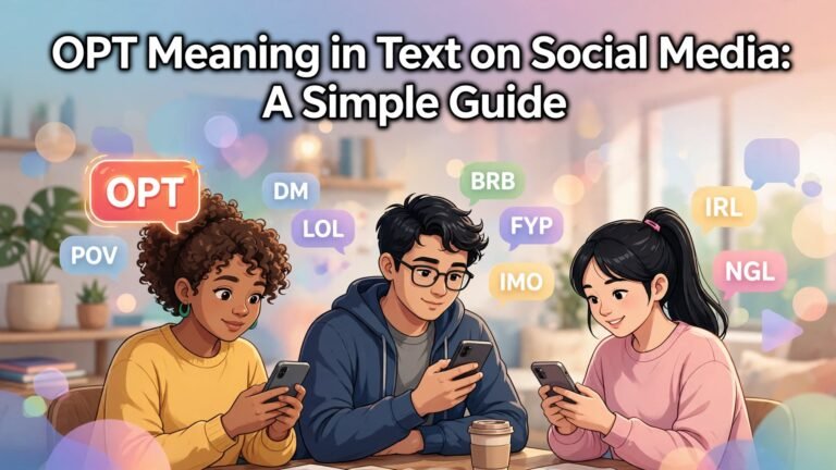 OPT Meaning in Text on Social Media: A Simple Guide