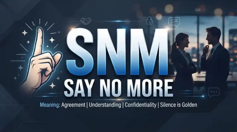 SNM Meaning in Text: Simple Meaning With Examples