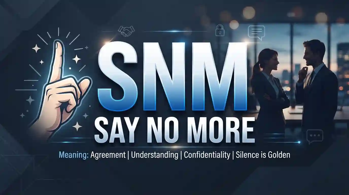 SNM Meaning in Text: Simple Meaning With Examples