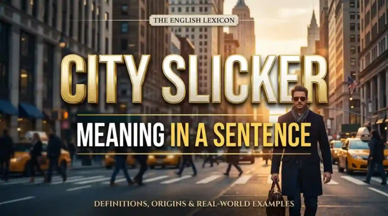 City Slicker Meaning in a Sentence: With Easy Examples